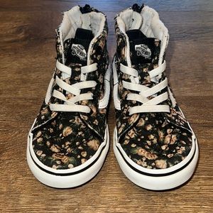 Floral Hightop Vans - Toddler 9.5
